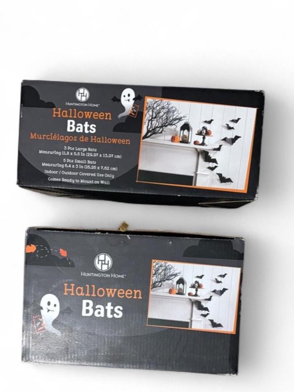 Halloween bats wall decor set of 2